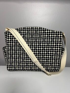 Kate Spade Messenger Noel White/ Black Diaper Bag Black